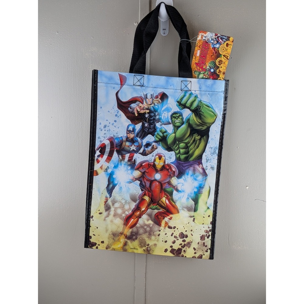 Marvel Avengers Reusable Tote Bag Iron Man Captain America Thor Hulk NWT